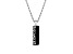 NFL Tampa Bay Buccaneers Unisex Onyx and 0.10ctw Diamond Sterling Silver Pendant With 18" Chain