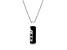 NFL New York Jets Unisex Onyx and 0.10ctw Diamond Sterling Silver Pendant With 18" Chain