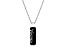 NFL Minnesota Vikings Unisex Onyx and 0.10ctw Diamond Sterling Silver Pendant With 18" Chain