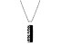 NFL Dallas Cowboys Unisex Onyx and 0.10ctw Diamond Sterling Silver Pendant With 18" Chain