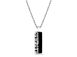 NFL Dallas Cowboys Unisex Onyx and 0.10ctw Diamond Sterling Silver Pendant With 18" Chain