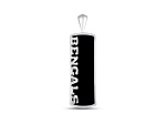 NFL Cincinnati Bengals Unisex Onyx and 0.10ctw Diamond Sterling Silver Pendant With 18" Chain
