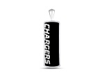 NFL Los Angeles Chargers Unisex Onyx and 0.10ctw Diamond Sterling Silver Pendant With 18" Chain