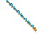 14k Yellow Gold Blue Topaz Bracelet