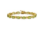14k Yellow Gold Peridot Bracelet