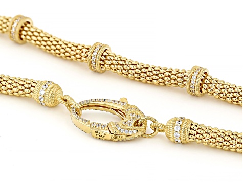 Judith Ripka 14k Gold Clad Verona Station Necklace