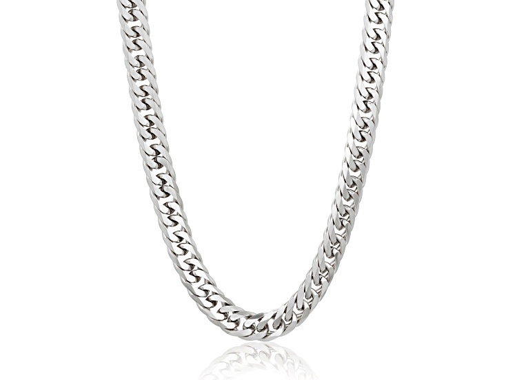 Invicta Jewelry Double Curb Steel Chain Necklace (11.5mm) - 24