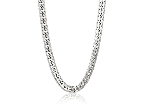 Invicta Jewelry Double Curb Steel Chain Necklace (11.5mm) - 24