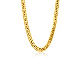 Invicta Jewelry Double Curb Yellow Plated Steel Necklace (11.5mm) - 24"