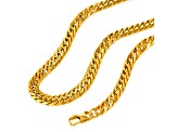 Invicta Jewelry Double Curb Yellow Plated Steel Necklace (11.5mm) - 24"