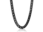 Invicta Jewelry Double Curb Black Plated Steel Necklace - 24"