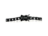 3mm Black Cubic Zirconia, Sterling Silver Tennis Bracelet
