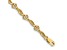 10k Yellow Gold Diamond Hearts Tennis Bracelet