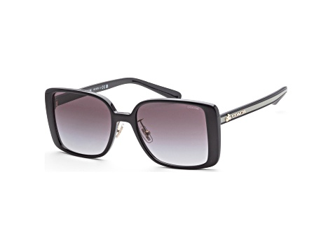 Coach Women's Fashion 56mm Black Sunglasses|HC8375-50028G-56