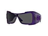 Versace Women's Fashion 127mm Transparent Purple Sunglasses|VE4451-541987-27