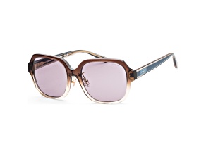 Coach Women's 56mm Transparent Brown Sunglasses