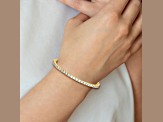 14K Yellow Gold 5.00 ct. Colorless Moissanite 4 Prong Tennis Bracelet