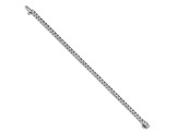 Rhodium Over 14K White Gold 5.00 ct. Colorless Moissanite 4 Prong Tennis Bracelet