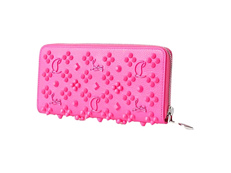 Christian Louboutin◆Panettone studded wallet コインケース Panettone coin purse ブラック カーフレザー - Accessories