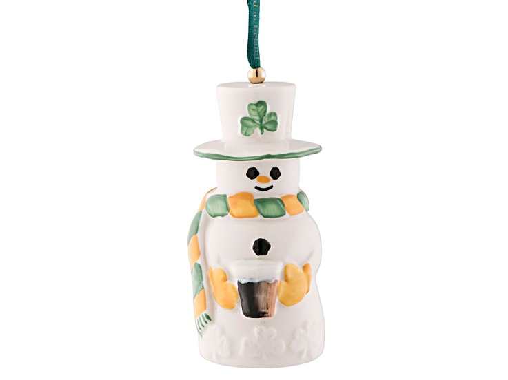 Belleek Paddy Snowman Ornament