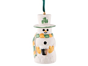Belleek Paddy Snowman Ornament