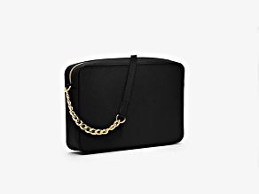 Michael Kors Jet Set Large Black Saffiano Leather Crossbody Bag