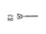 14K White Gold Lab Grown Diamond 1/3ctw VS/SI GH Screw Back 4 Prong Earrings