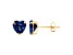 14k Gold Cubic Zirconia Heart Stud Earrings