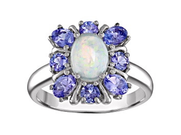 Picture of White Opal Sterling Silver Ring 2.06ctw