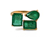 6.62 Ctw Emerald Ring in 14K YG