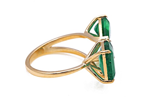 6.62 Ctw Emerald Ring in 14K YG