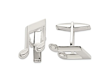 Picture of Sterling Silver Music Note Cuff Links