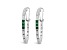 Judith Ripka 0.59ctw Square Emarald And Bella Luce Rhodium Over Sterling Silver Earrings