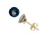 Mystic Fire® Blue Mystic Topaz Round 10K Yellow Gold Stud Earrings, 2ctw