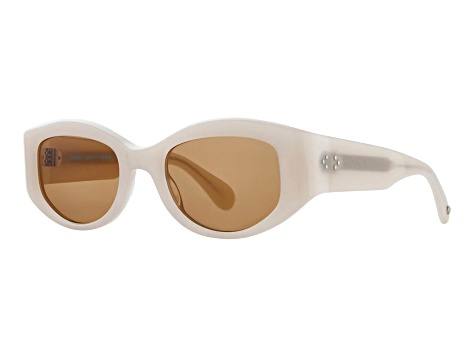 Garrett Leight Retro Biggie Ecru Oval Frame / Marigold  display picture 3