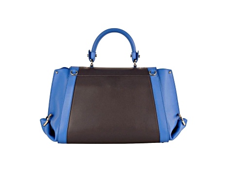 Ferragamo Sofia Calf Blue Fumee Blue Grey Medium Handbag
