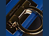 Ferragamo Sofia Calf Blue Fumee Blue Grey Medium Handbag