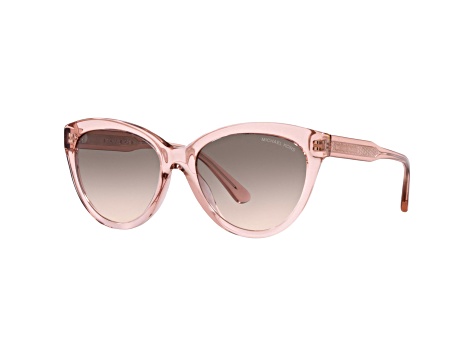 Michael Kors Women's Makena 55mm Transparent Pink Sunglasses