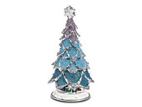 ARCTIC BLUE Christmas Tree Trinket Box