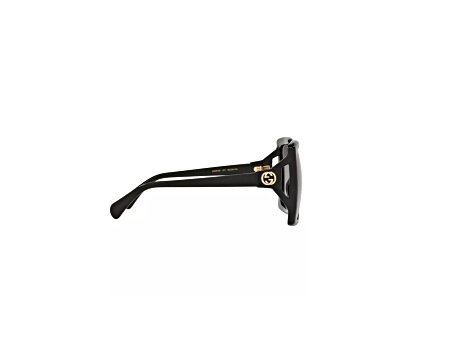 Gucci Oversized Square Sunglasses Black/Gray Gradient 60mm