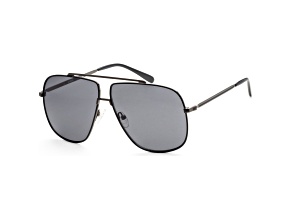 Guess Men's 61 mm Shiny Gunmetal  Sunglasses