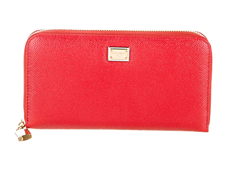 Dolce and Gabbana Ibiscus Continental Leather Wallet - 12RWWA | JTV