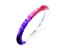 Acrylic Rave Slip On Bangle Bracelet in Pink and Purple Tie Dye