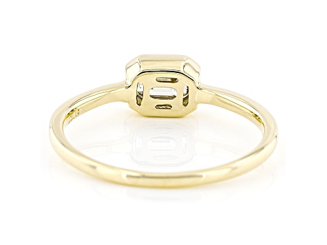 White Lab-Grown Diamond 14k Yellow Gold Solitaire Ring 0.50ct