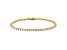 White Lab-Grown Diamond 14k Yellow Gold Tennis Bracelet 3.00ctw