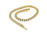 White Lab-Grown Diamond 14k Yellow Gold Tennis Bracelet 3.00ctw