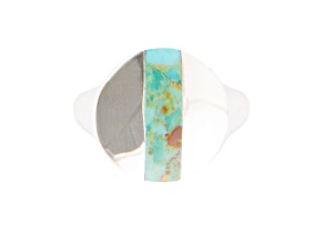 Barse Jewelry Signet Turquoise Sterling Silver Circle Ring