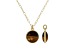 Judith Ripka Verona Tiger's Eye 14K Gold Clad Necklace