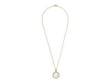 Judith Ripka Verona White Agate 14k Gold Clad Necklace