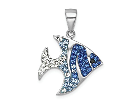 Pendentif Poisson En Argent Sterling – Chaîne 18 Pouces – Fabriqué En Thaïlande